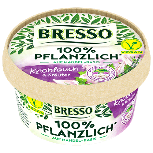 BRESSO 100% PFLANZLICH Knoblauch & Kräuter