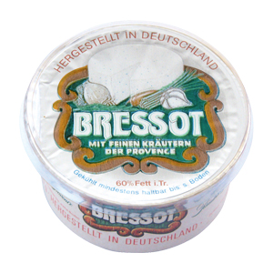 Bresso Marke Historie alte Verpackung Bressot Frischkäse Bresso Marke Historie alte Verpackung Bressot Frischkäse