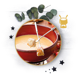 Fondue: Mit Schafskäse und Blauschimmelkäse Fondue: Mit Schafskäse und Blauschimmelkäse