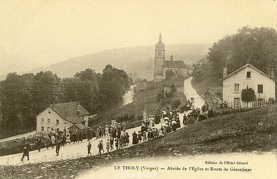 Le Montagnard historische Ansicht Dorf Le Tholy Historische Ansicht Dorf Le Tholy