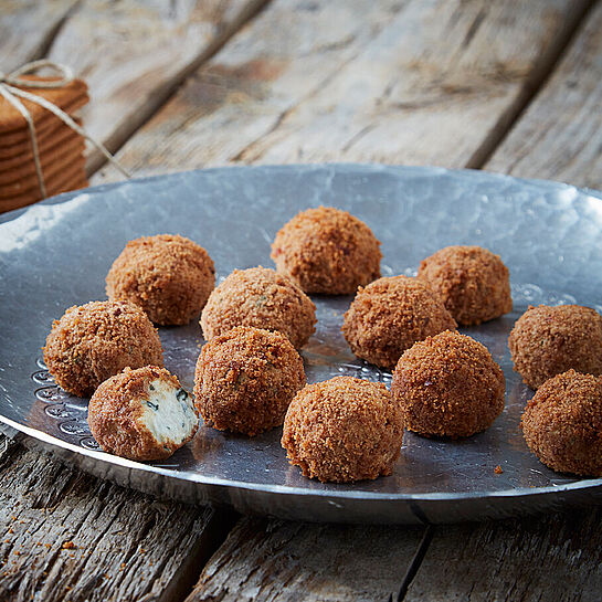 Rezept für Saint Agur Nuggets mit Spekulatius