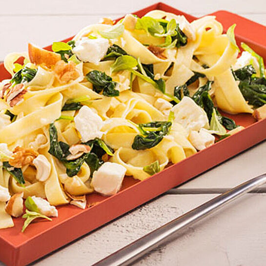 Rezept Pasta mit Spinat und Fetakäse