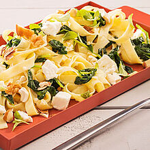 Rezept Pasta mit Spinat und Fetakäse