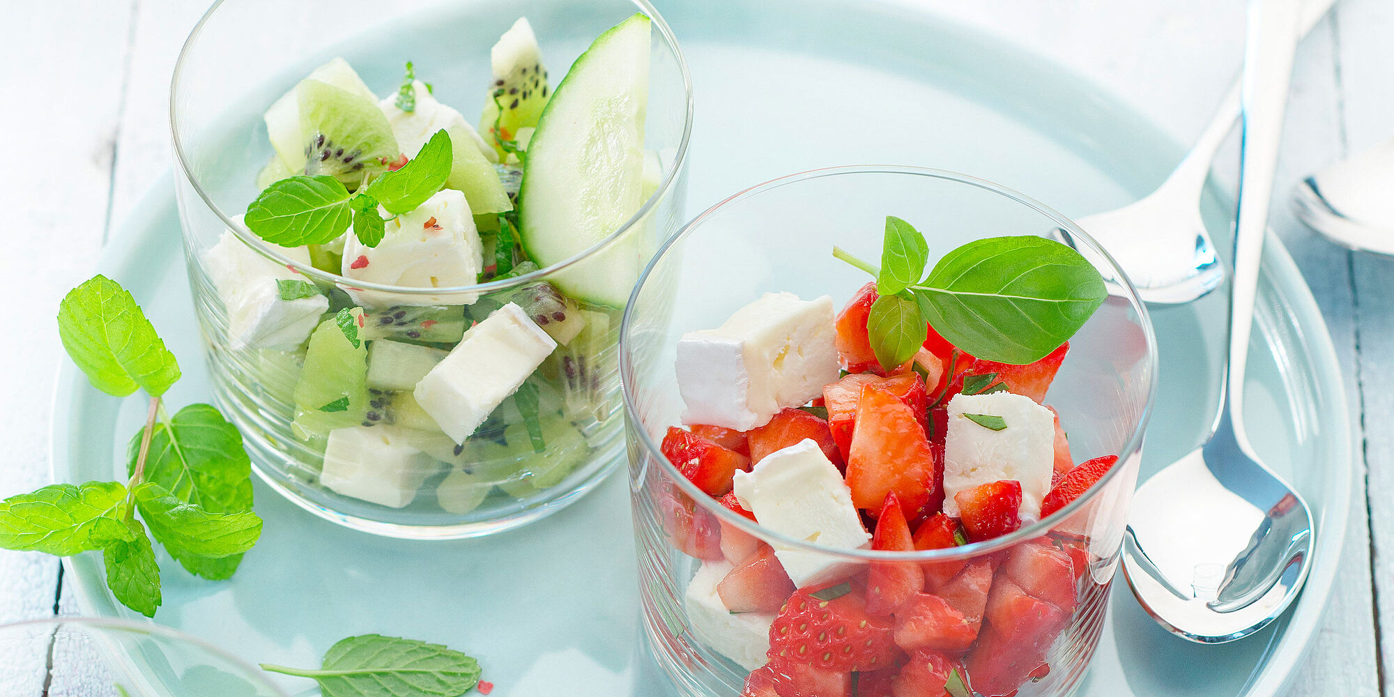 Käse-Fruchtsalat