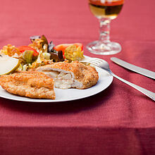 Cordon bleu mit Birnen-Käse-Füllung - immer ein Genuss