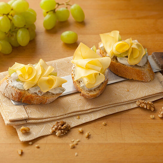 Bruschetta Trauben-Nuss - leckere Rezeptidee