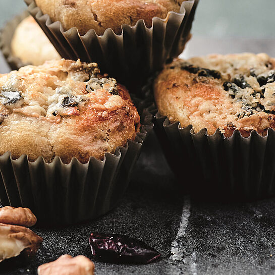 Rezept für Mini Muffins mit Saint Agur 