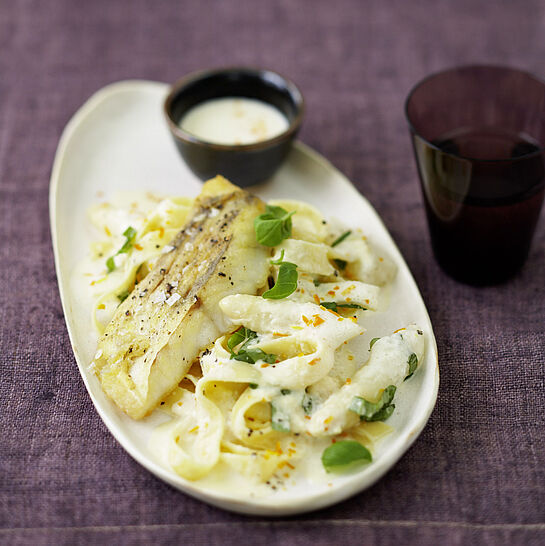 Spargel Nudeln mit Zander - genussvoll kochen