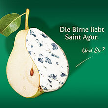 Saint Agur liebt Birne