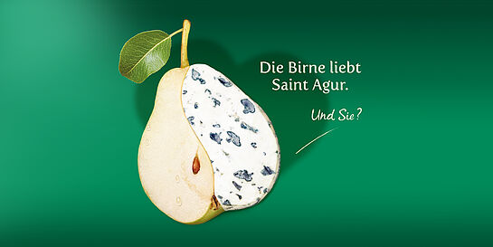 Saint Agur liebt Birne