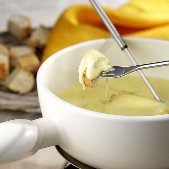 Fondue Savoyarde mit „Fol Epi“ - leckere Rezeptidee