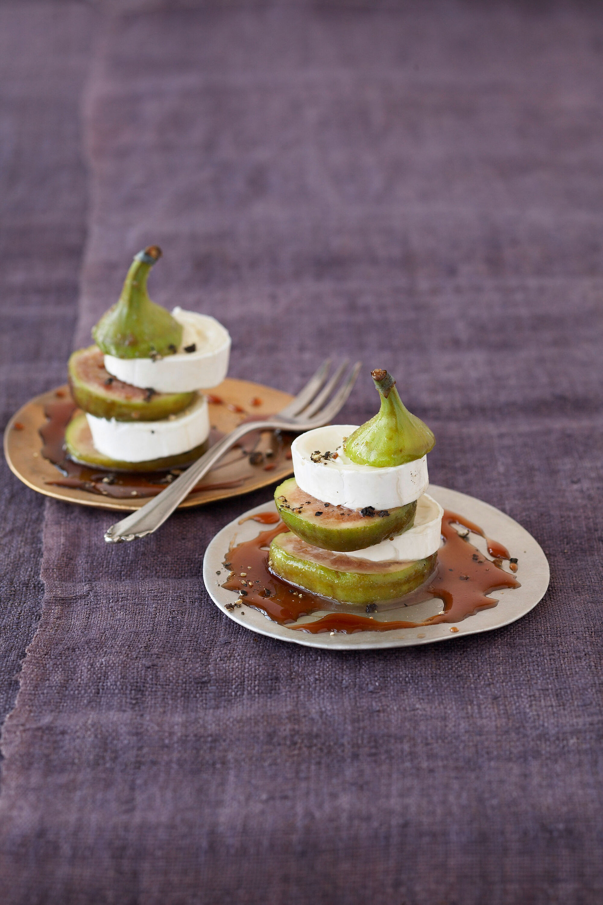 Käse-Feigen mit Balsamico-Karamell Käse-Feigen mit Balsamico-Karamell