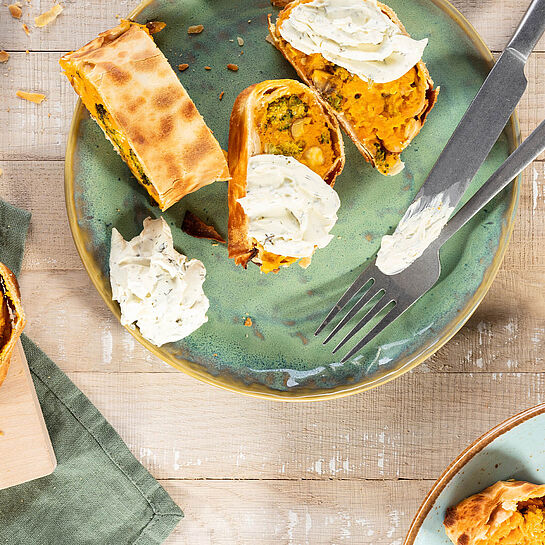 Rezept für Süßkartoffel-Brunch-Strudel