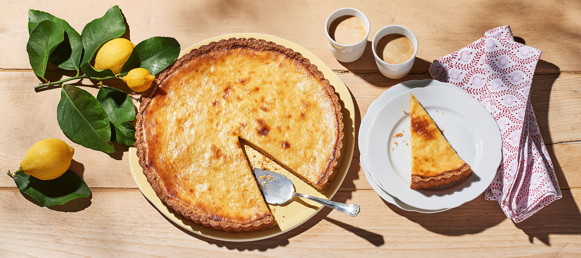 Zitronentarte mit Brunch
