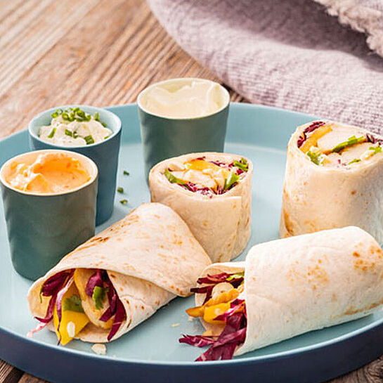 Rezept Mango-Hähnchen-Wraps