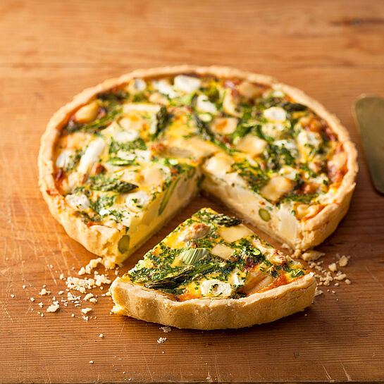 Spargelquiche - leckere Rezeptidee