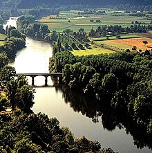 Landschaft im Périgord, der Heimat des Peyrigoux