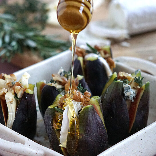 Rezept Gebackene Feigen mit Käse und Honig