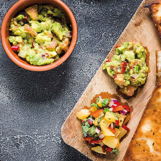 Rezept für Tortillas mit Guacamole 