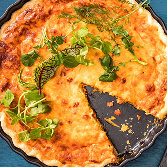 Rezept Tomate-Paprika-Chorizo-Quiche