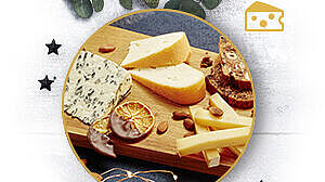 Eine exquisite Käseplatte kann den Abschluss eines feiertäglichen Menüs bilden
