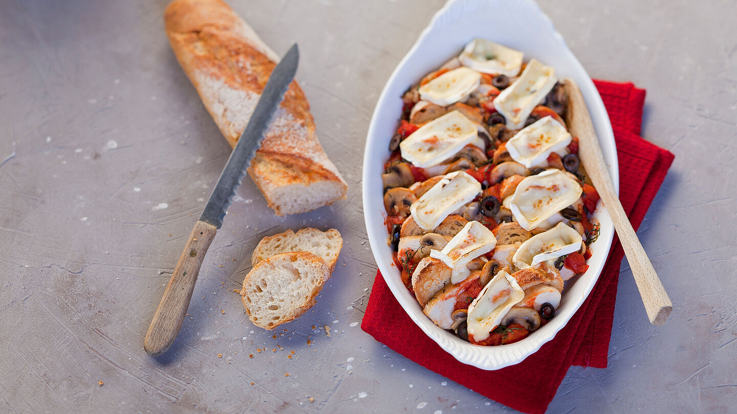 Bruschetta Brot Auflauf - genussvoll kochen