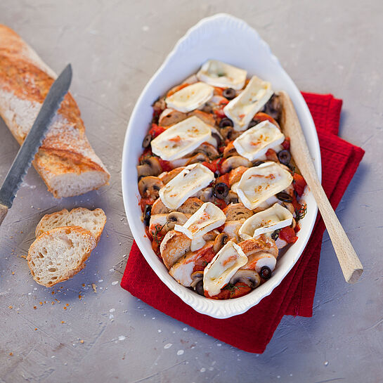 Bruschetta Brot Auflauf - genussvoll kochen