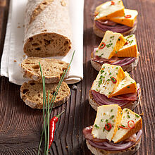 Französische Mini-Sandwiches - leckere Rezeptidee