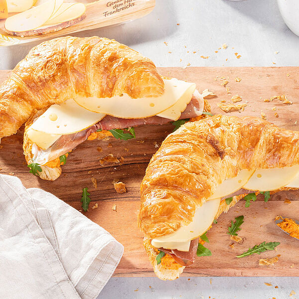 Rezept für Herzhaft belegtes Croissant