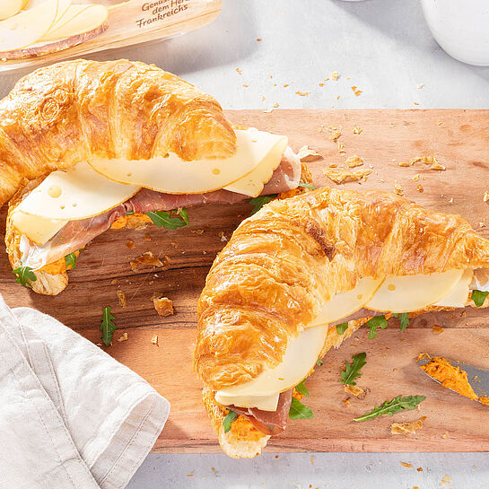 Rezept für Herzhaft belegtes Croissant